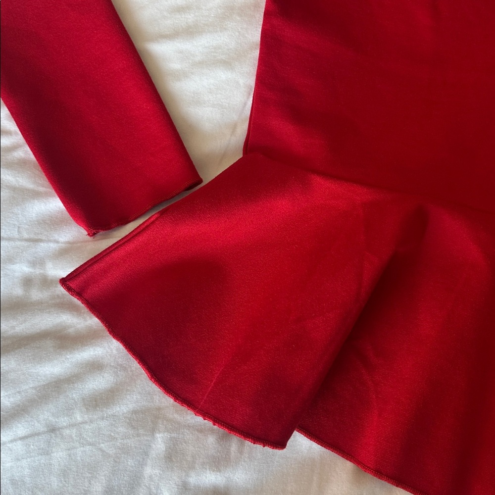 Jason Wu Vibrant Red Top - Picture 3 of 5